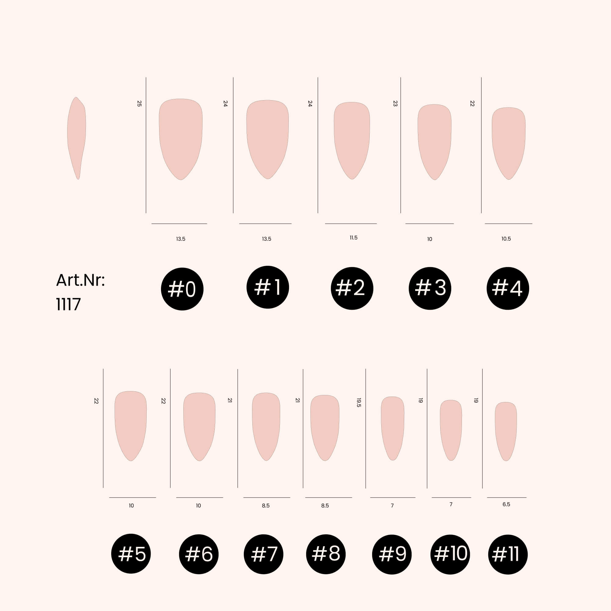 Soft Gel Nail Tips Almond Shape (pose américaine) 500 en coffret