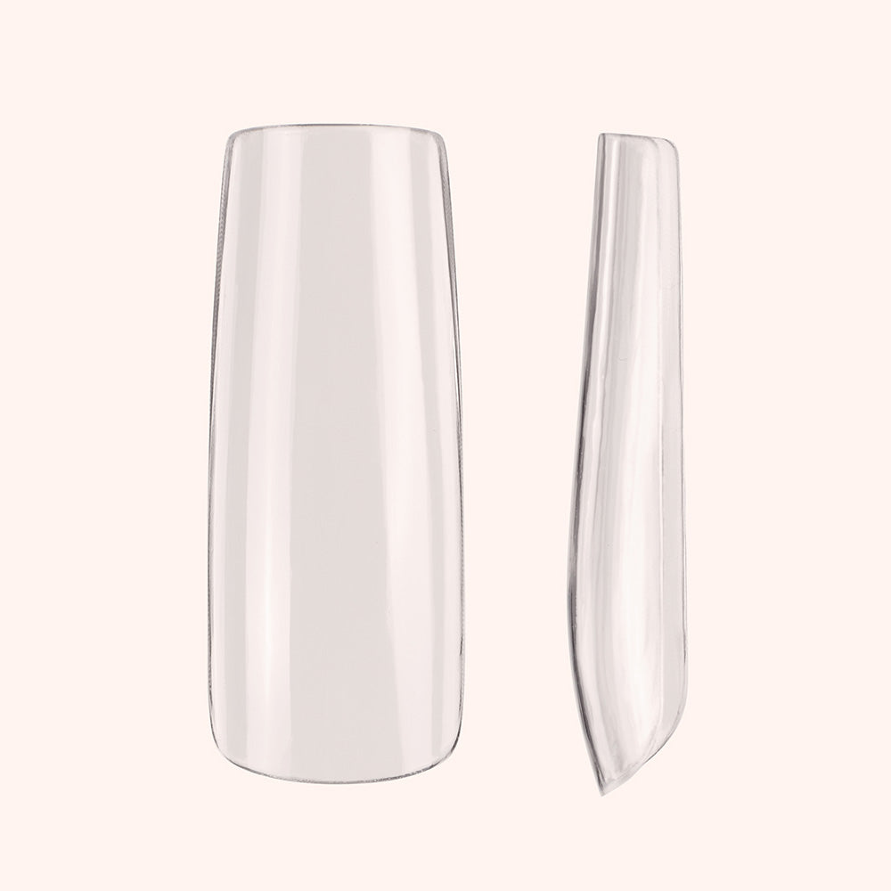 Soft Gel Nail Tips Long Standard/Long Square Shape (pose américaine) 500 en coffret 2