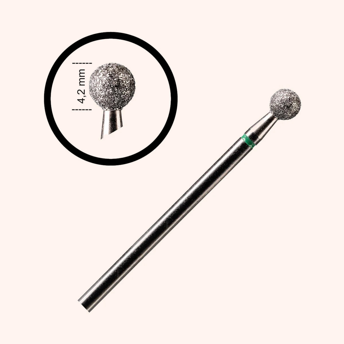 Embout Boule Premium diamant / grain épais