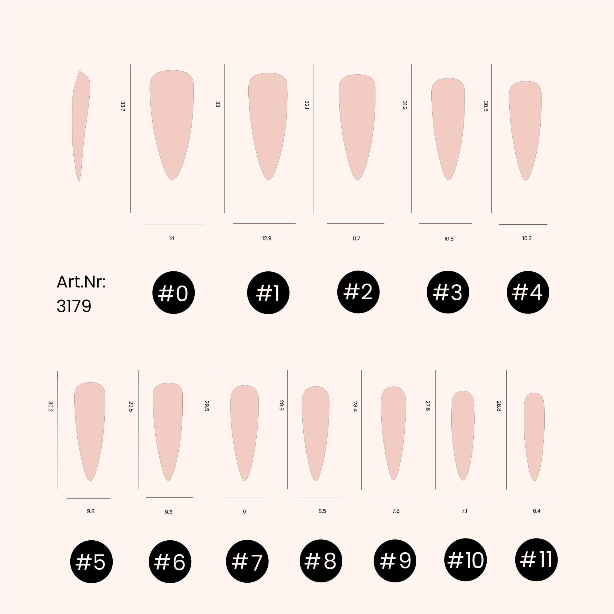 Popits - Dual Tips Stiletto - 120 pièces