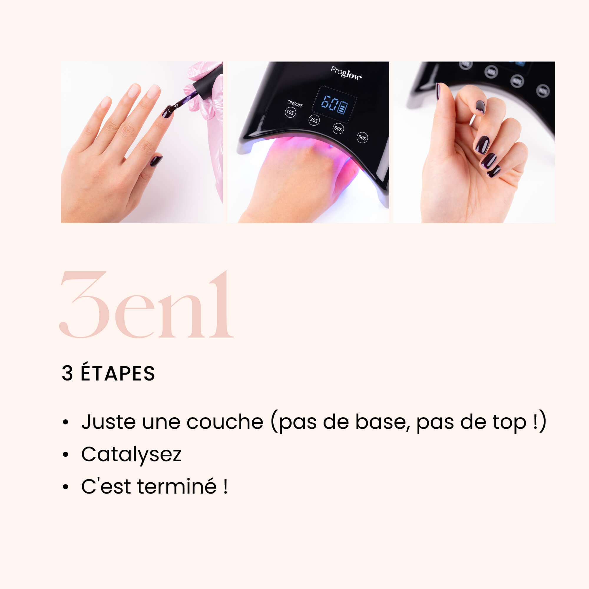 Gel Polish VSP 3-in-1 No Wipe Moon Glitter