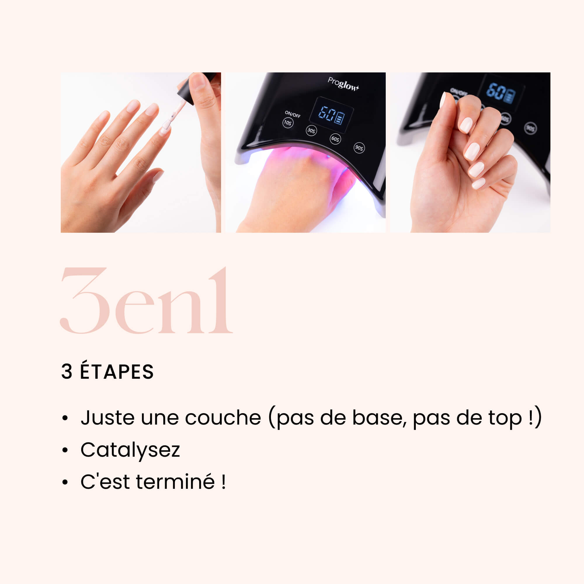 Gel Polish VSP 3in1 No Wipe Peach Beach