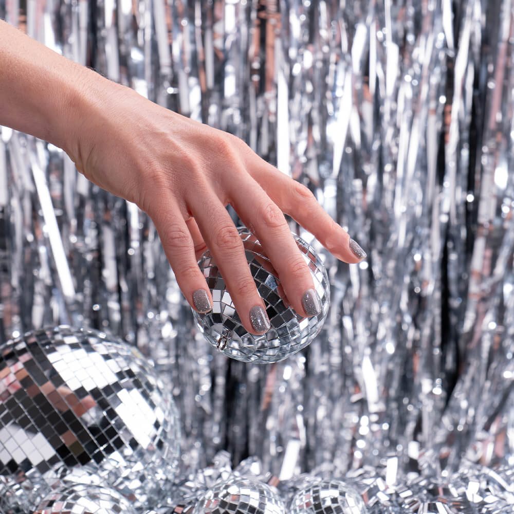 Gel Polish VSP Silver Glitter Star