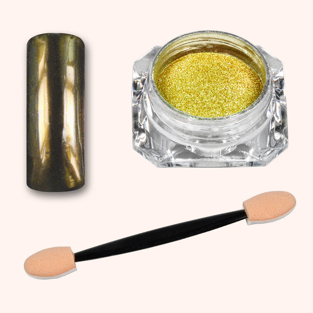 Miroir Chrome Poudre Golden Sand