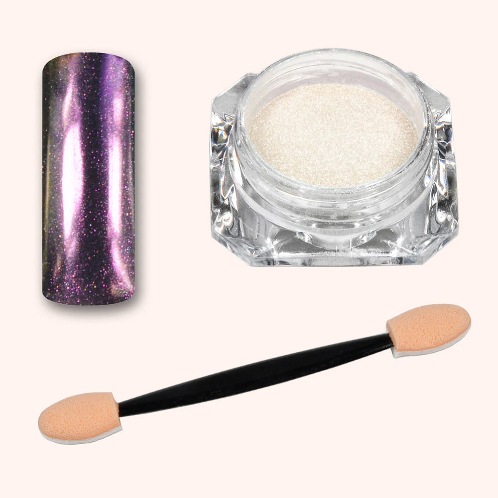 Miroir Chrome Poudre Unicorn White