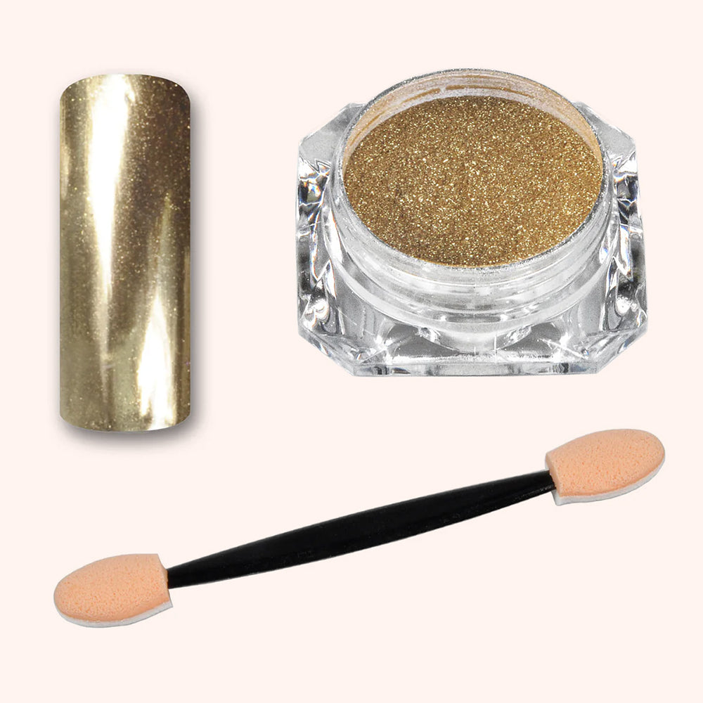 Miroir Chrome Poudre Gold