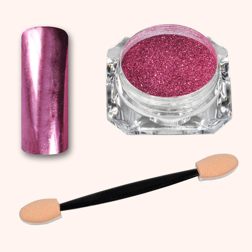 Miroir Chrome Poudre Fuchsia Reflection