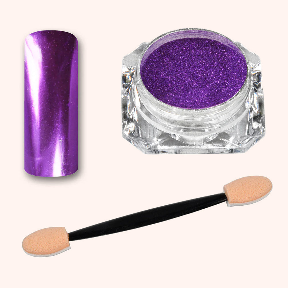Miroir Chrome Poudre Violet Reflection