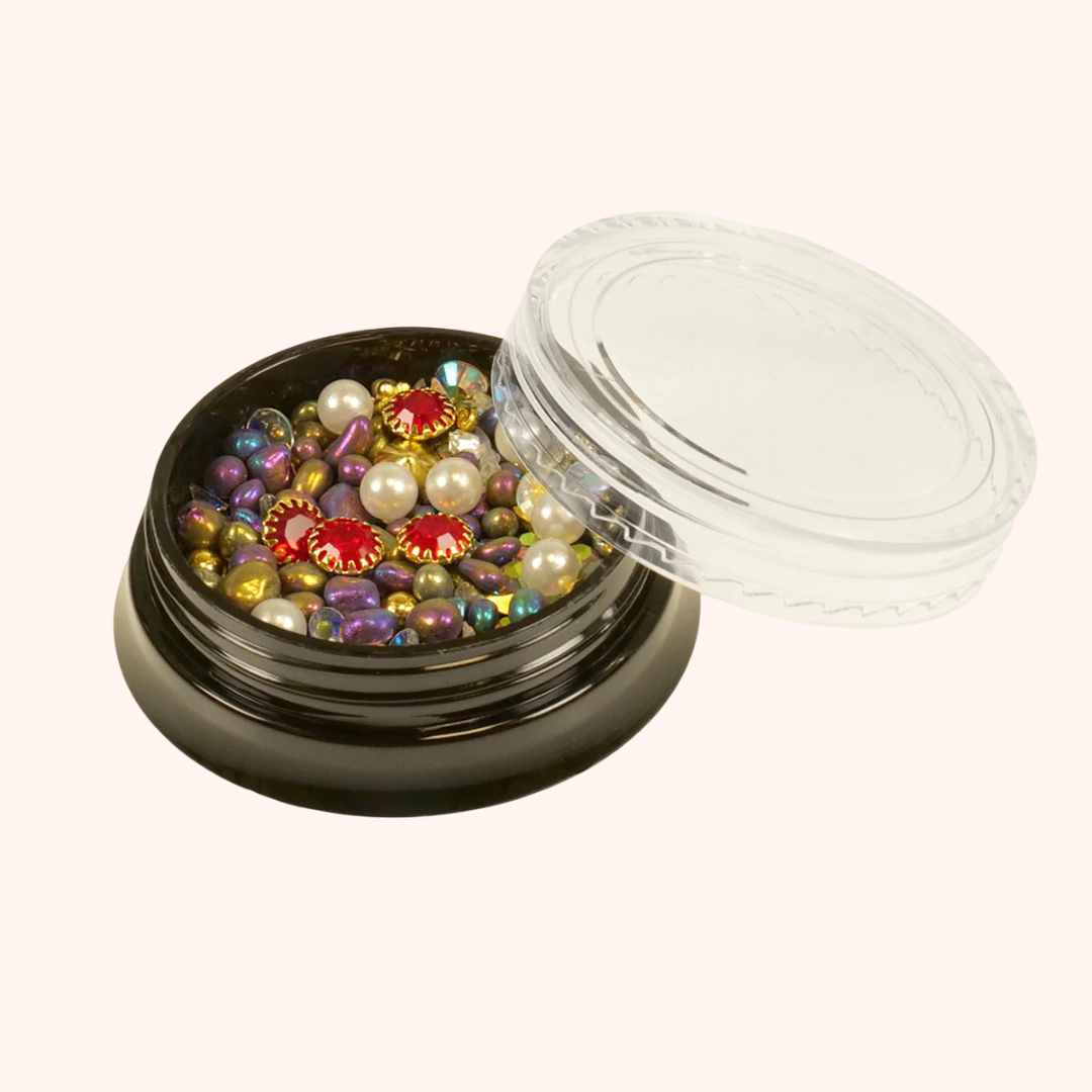 Nail Art Mix Perles, Strass et Bijoux multicolores