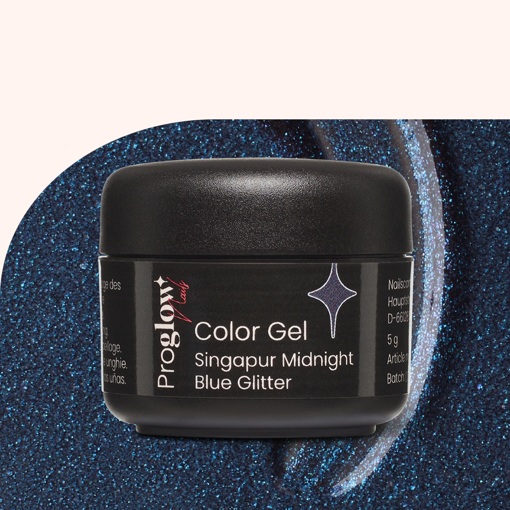 Color Gel Singapur Midnight Blue Glitter