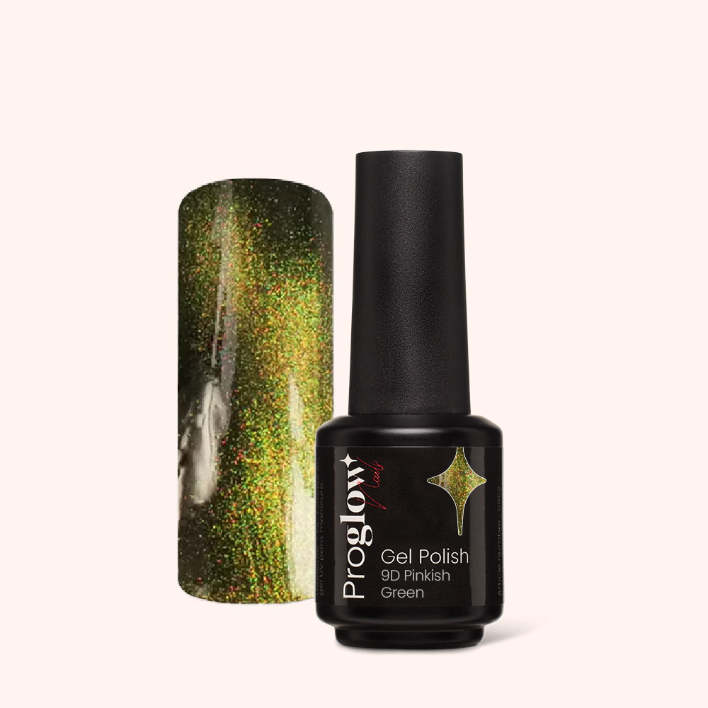 Gel Polish Cat Eye 9D Pinkish Green
