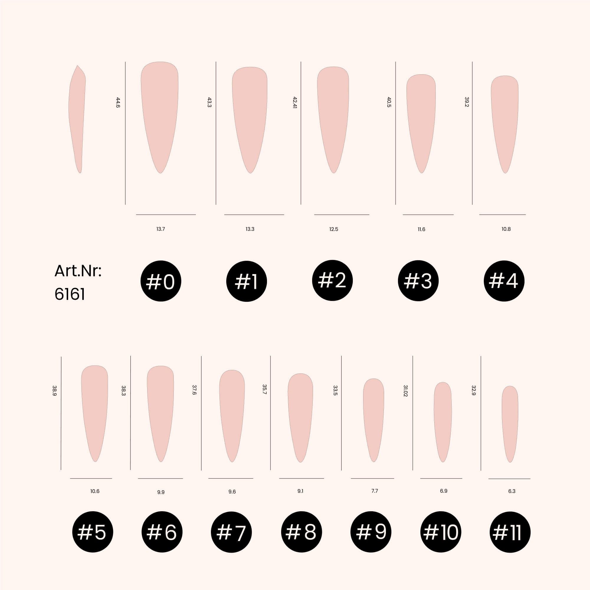 Soft Gel Nail Tips Long Stiletto 100 pièces