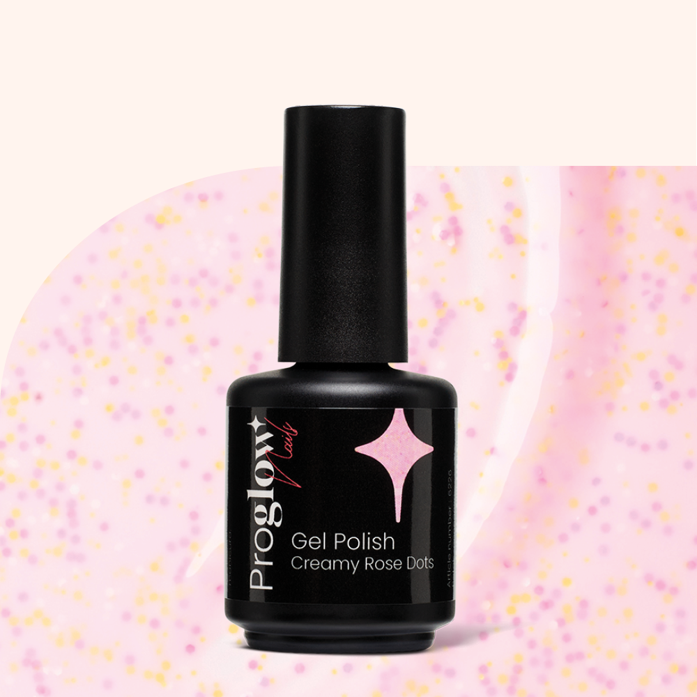 Gel Polish VSP Creamy Rose Dots