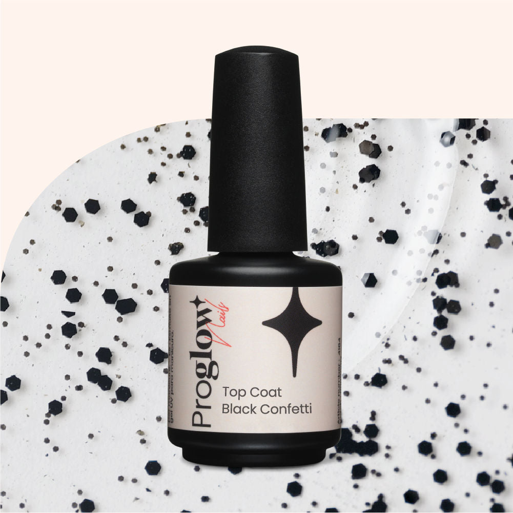 Top Coat VSP Black Confetti