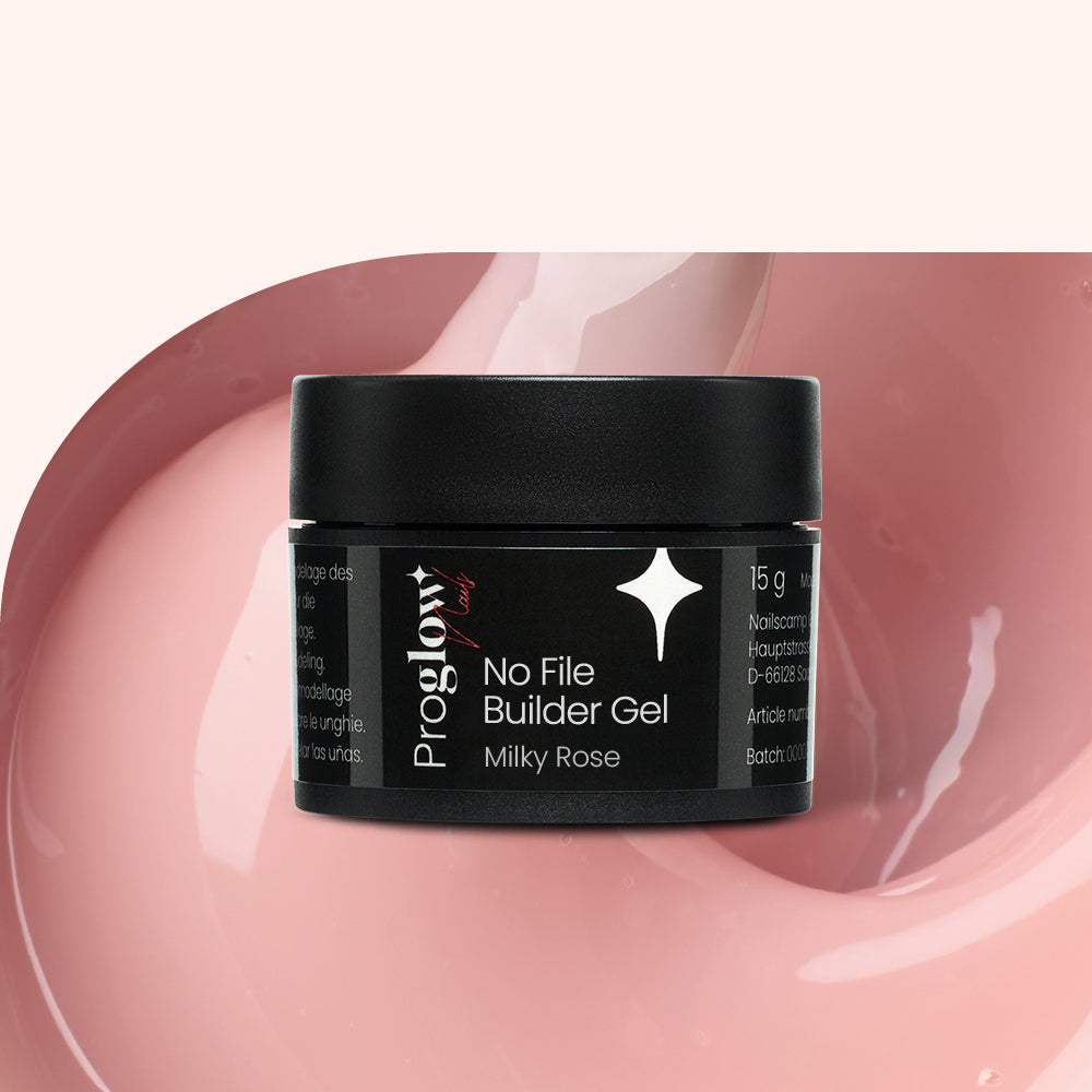 No File Builder Gel - sans Limage - Milky Rose