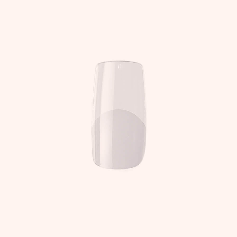 Soft Gel Nail Tips Half Buffed Square Shape 504
