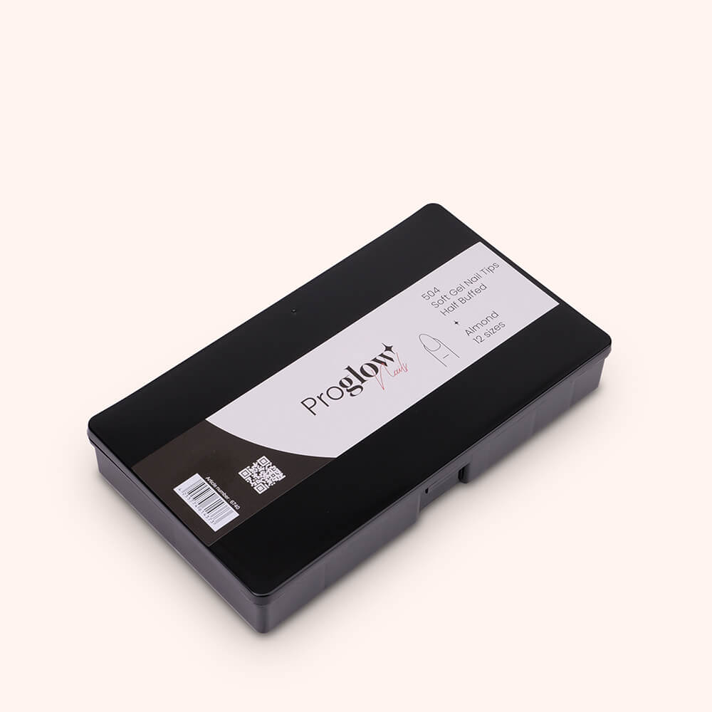 Soft Gel Nail Tips Half Buffed Almond Shape 504