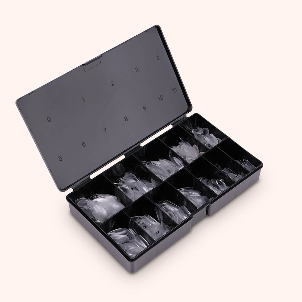 Soft Gel Nail Tips Half Buffed Almond Shape 504