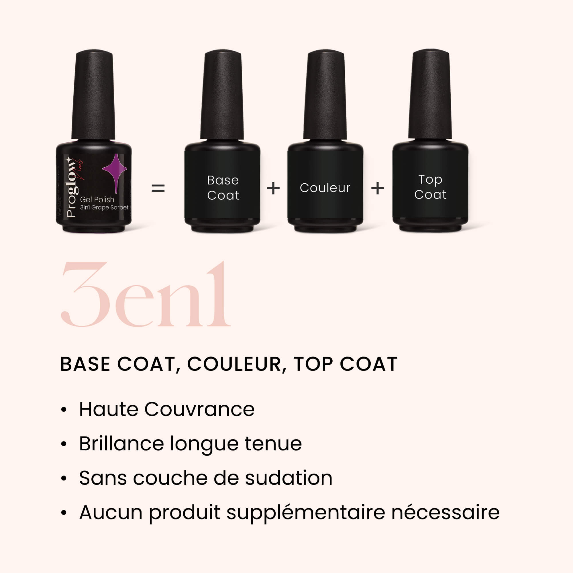 Gel Polish VSP 3in1 No Wipe Grape Sorbet