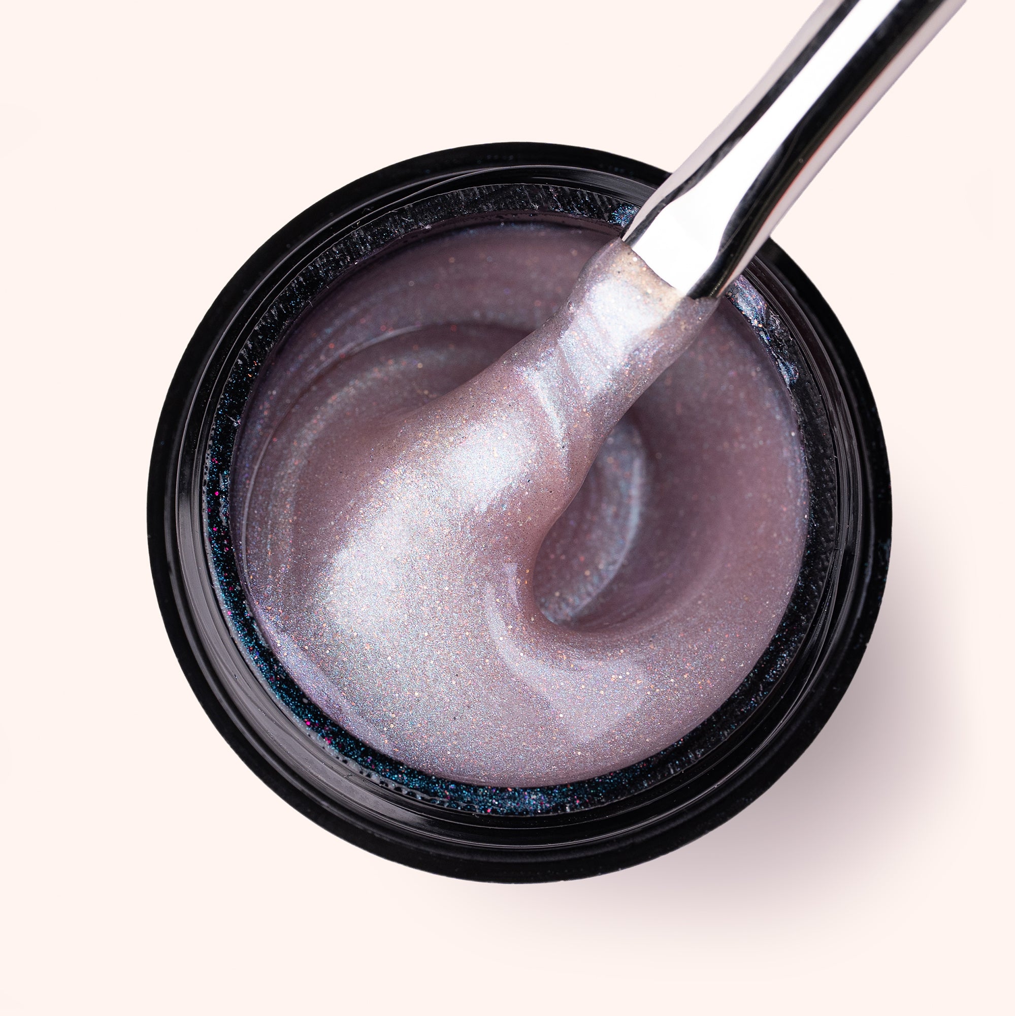 No File Builder Gel - sans Limage - Iridescent Nude