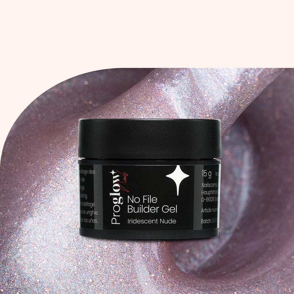 No File Builder Gel - sans Limage - Iridescent Nude