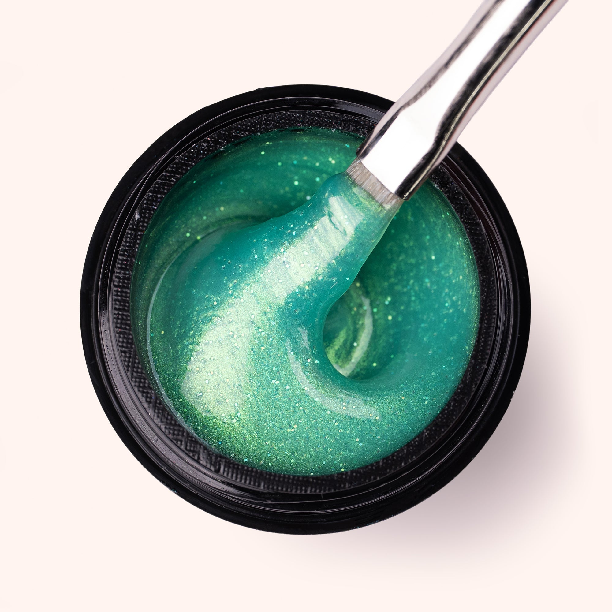 No File Builder Gel - sans Limage - Iridescent Mint