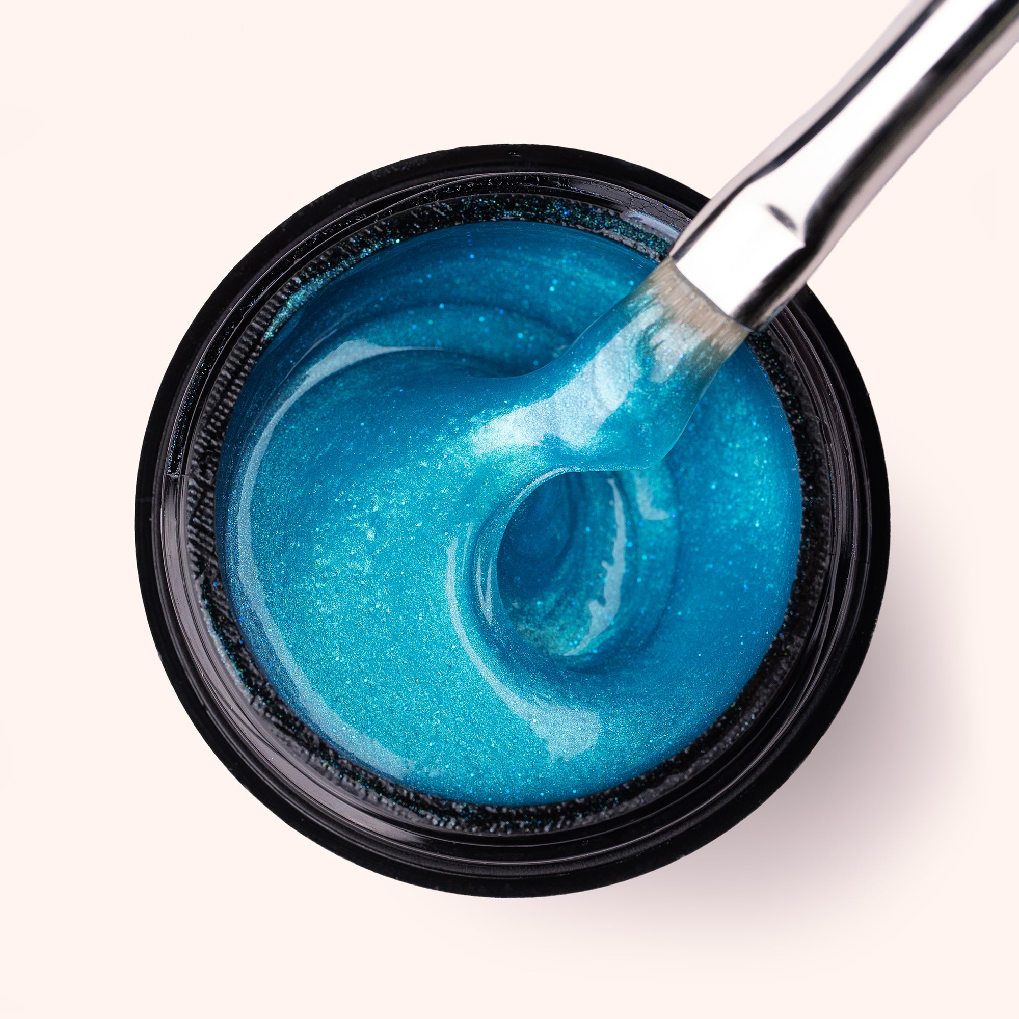 No File Builder Gel - sans Limage - Iridescent Lagoon