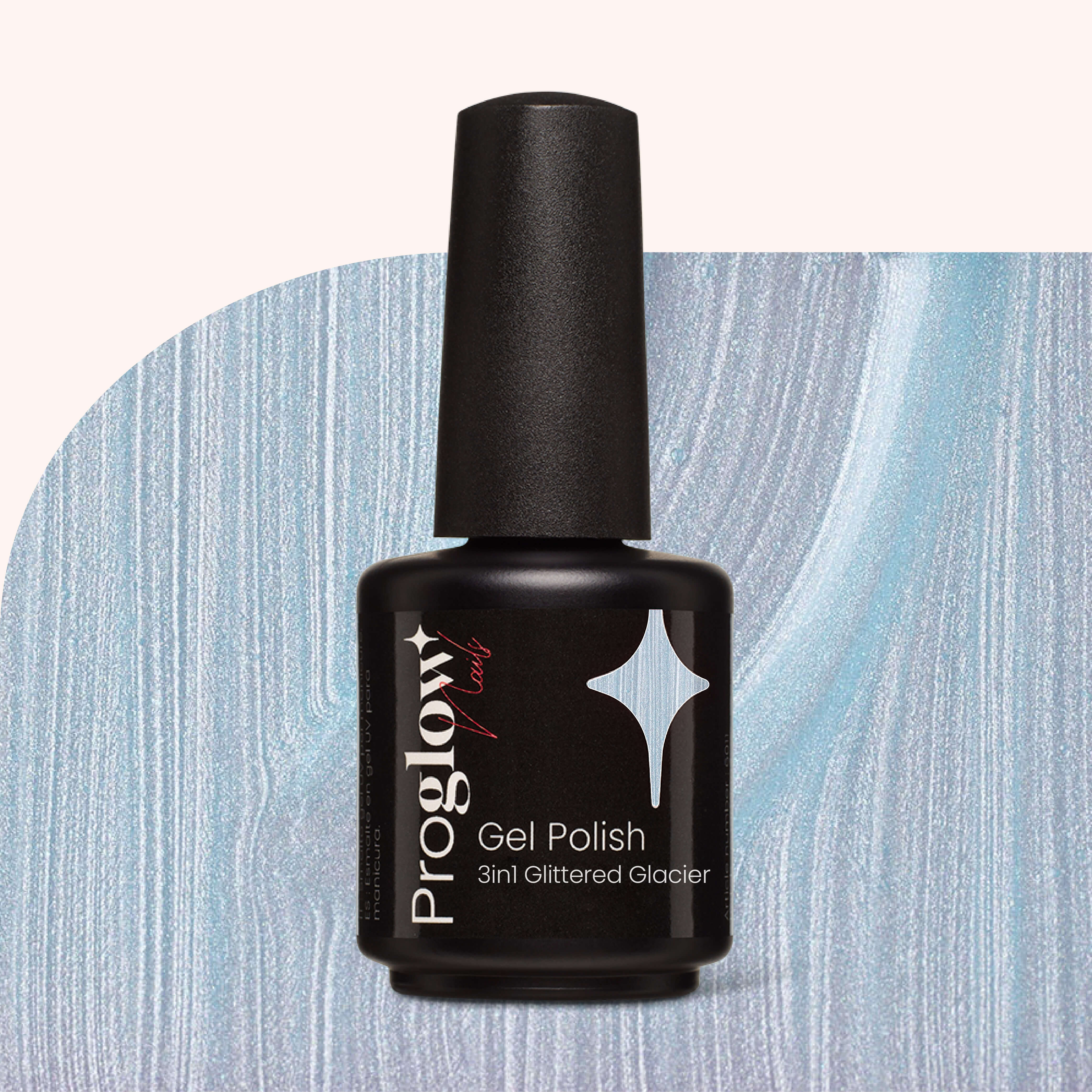 Gel Polish VSP 3in1 No Wipe Glittered Glacier