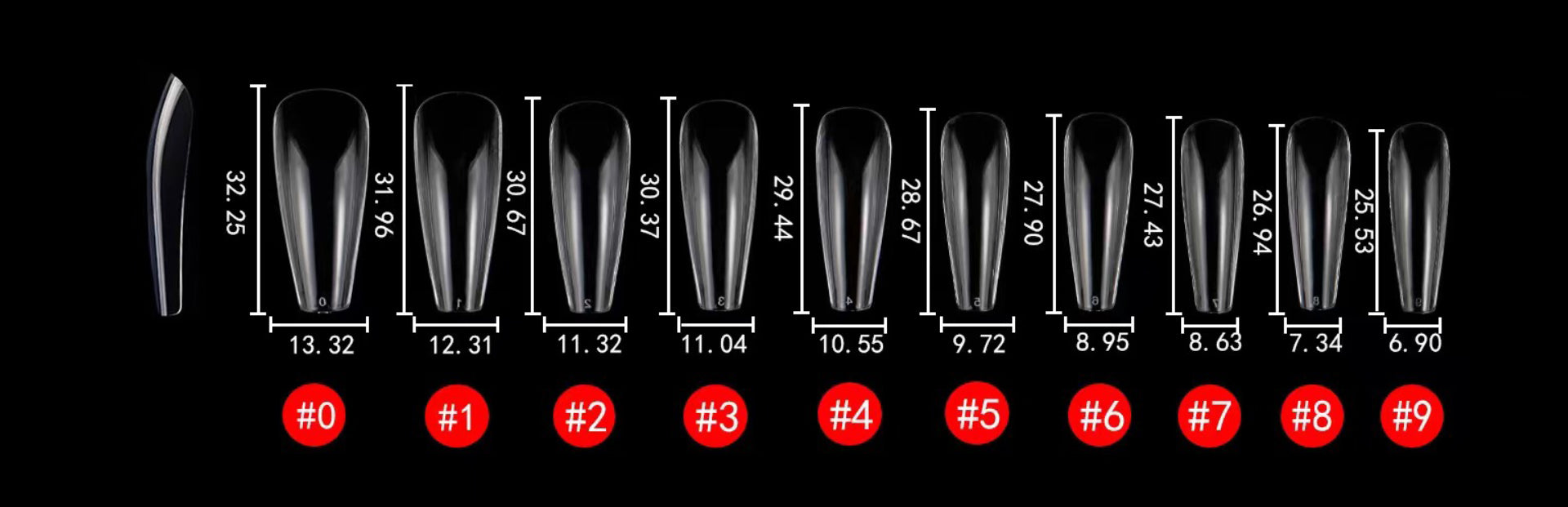 Soft Gel Nail Tips Coffin Shape Baby Rose 120 en coffret