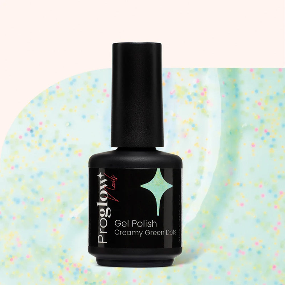 Gel Polish VSP Creamy Green Dots
