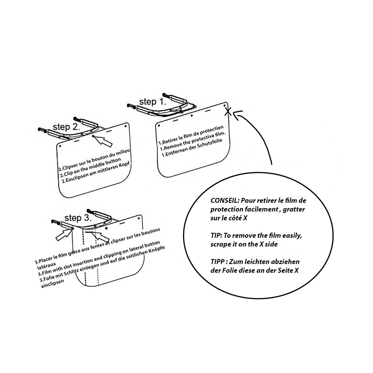 Face Shield - Visière pour le visage