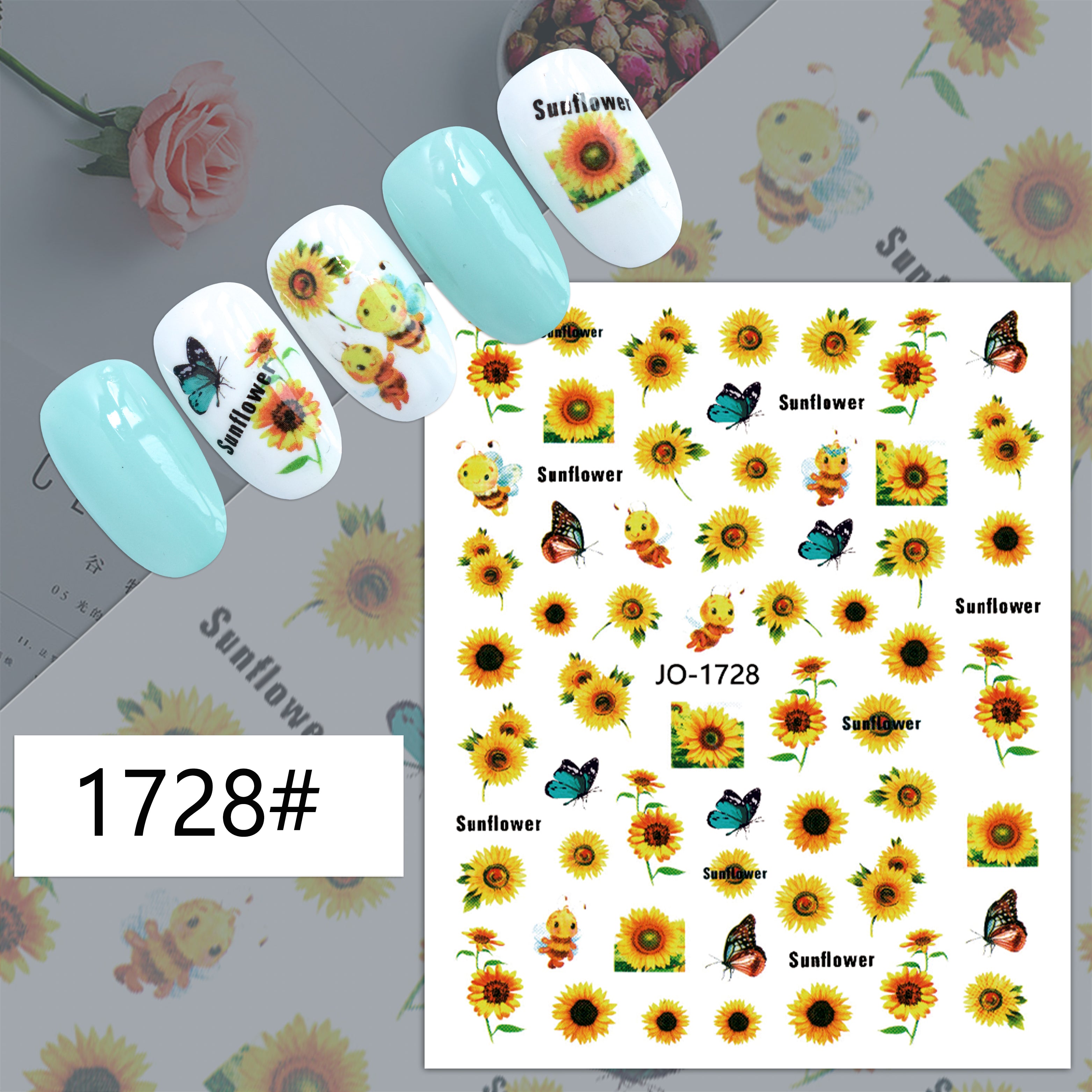 Nail Sticker Sunflower