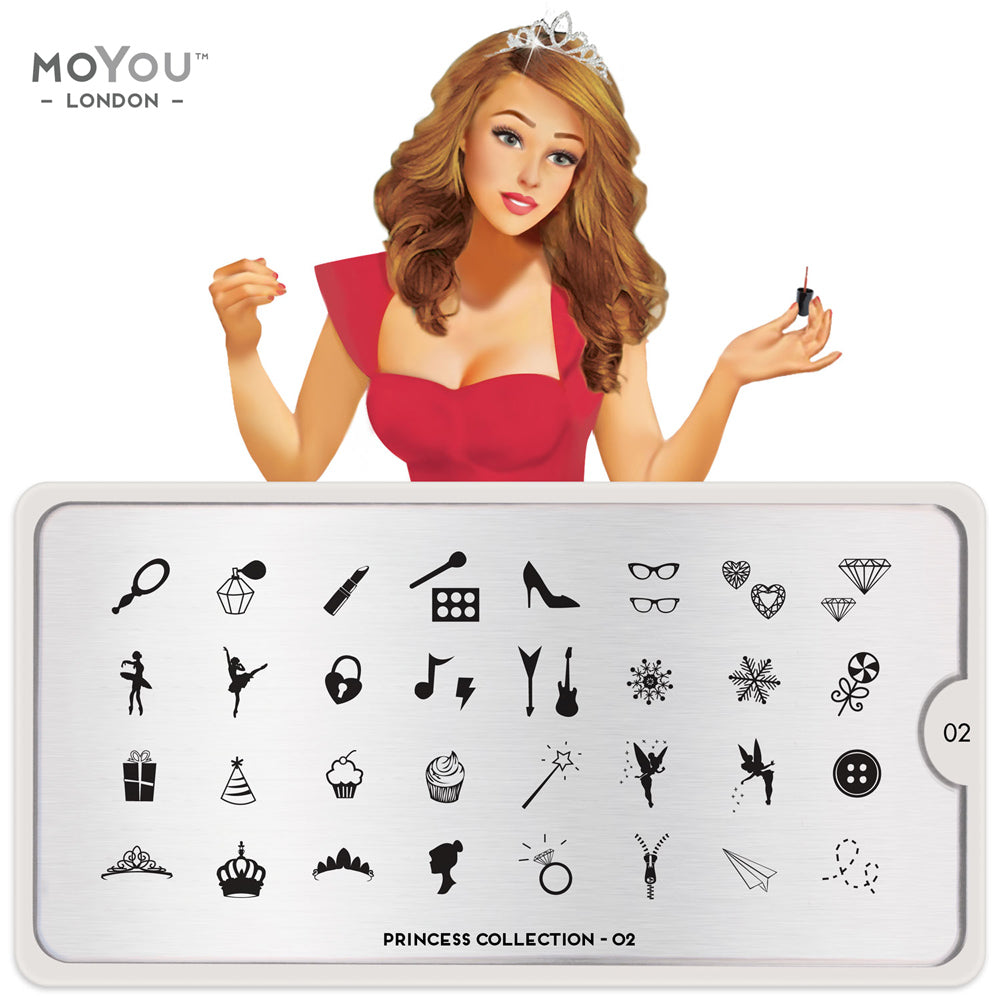 Plaque Stamping Princess 02 - MoYou London