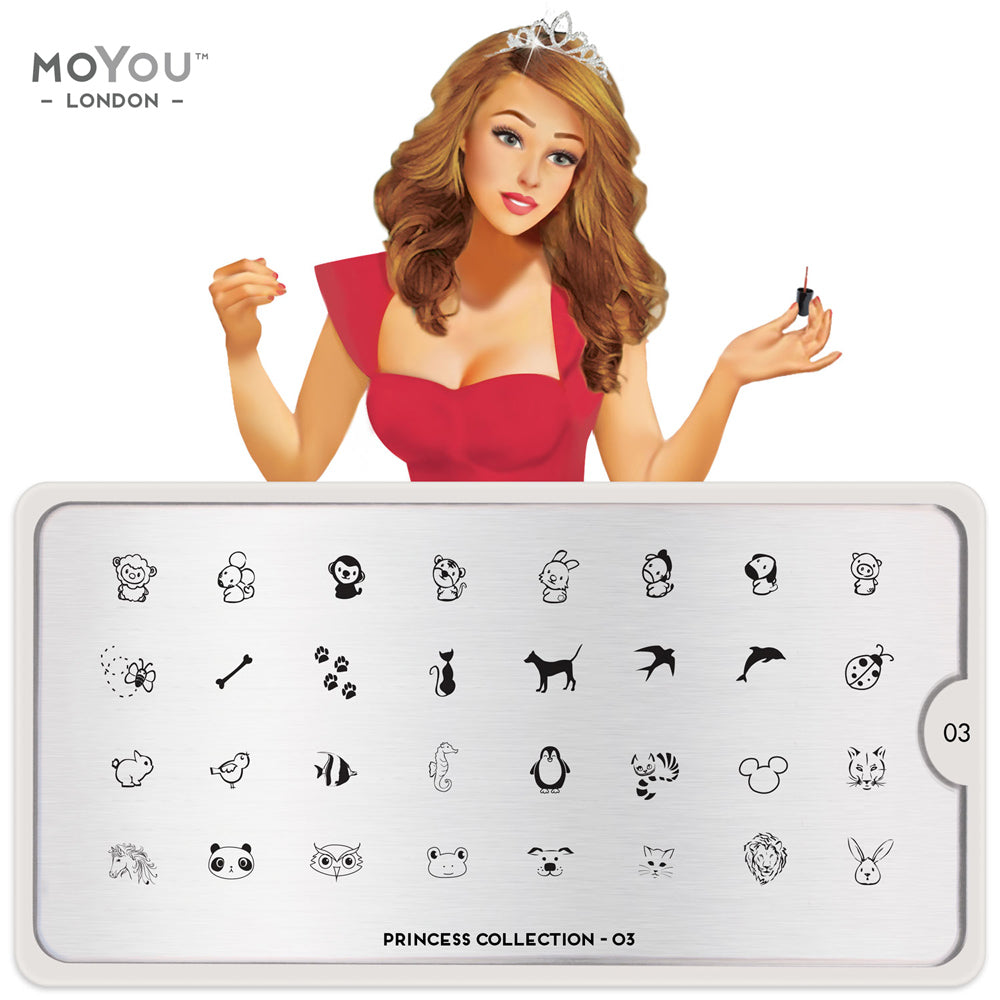 Plaque Stamping Princess 03 - MoYou London