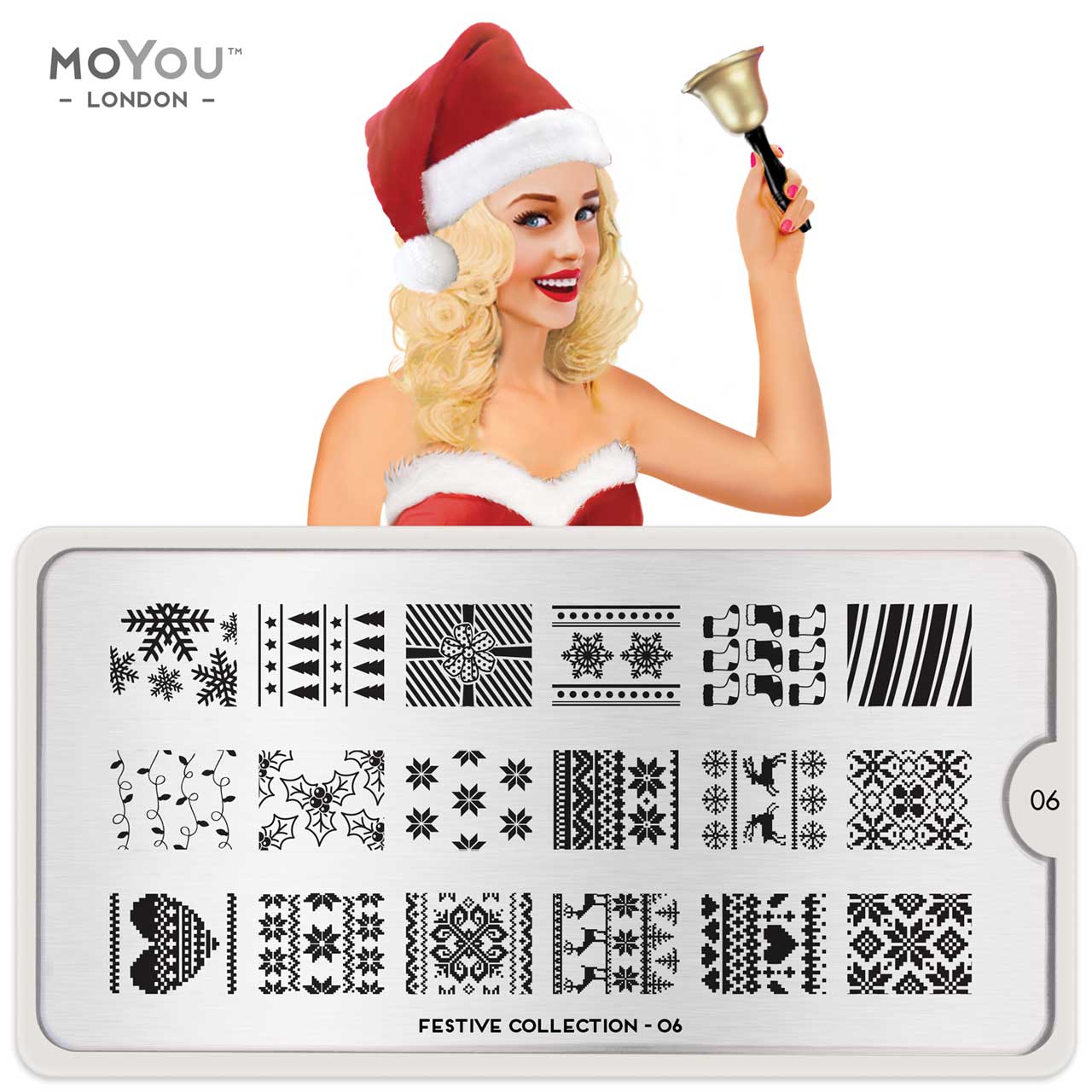 Plaque Stamping Festive 06 - MoYou London