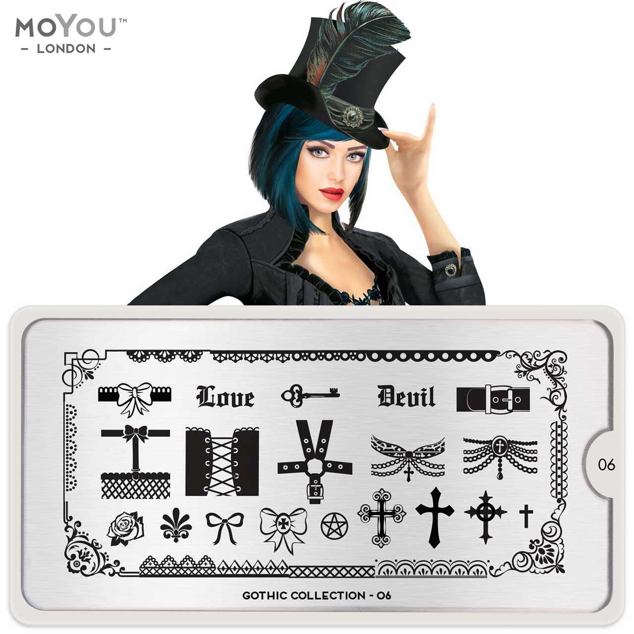 Plaque Stamping Gothic 06 - MoYou London