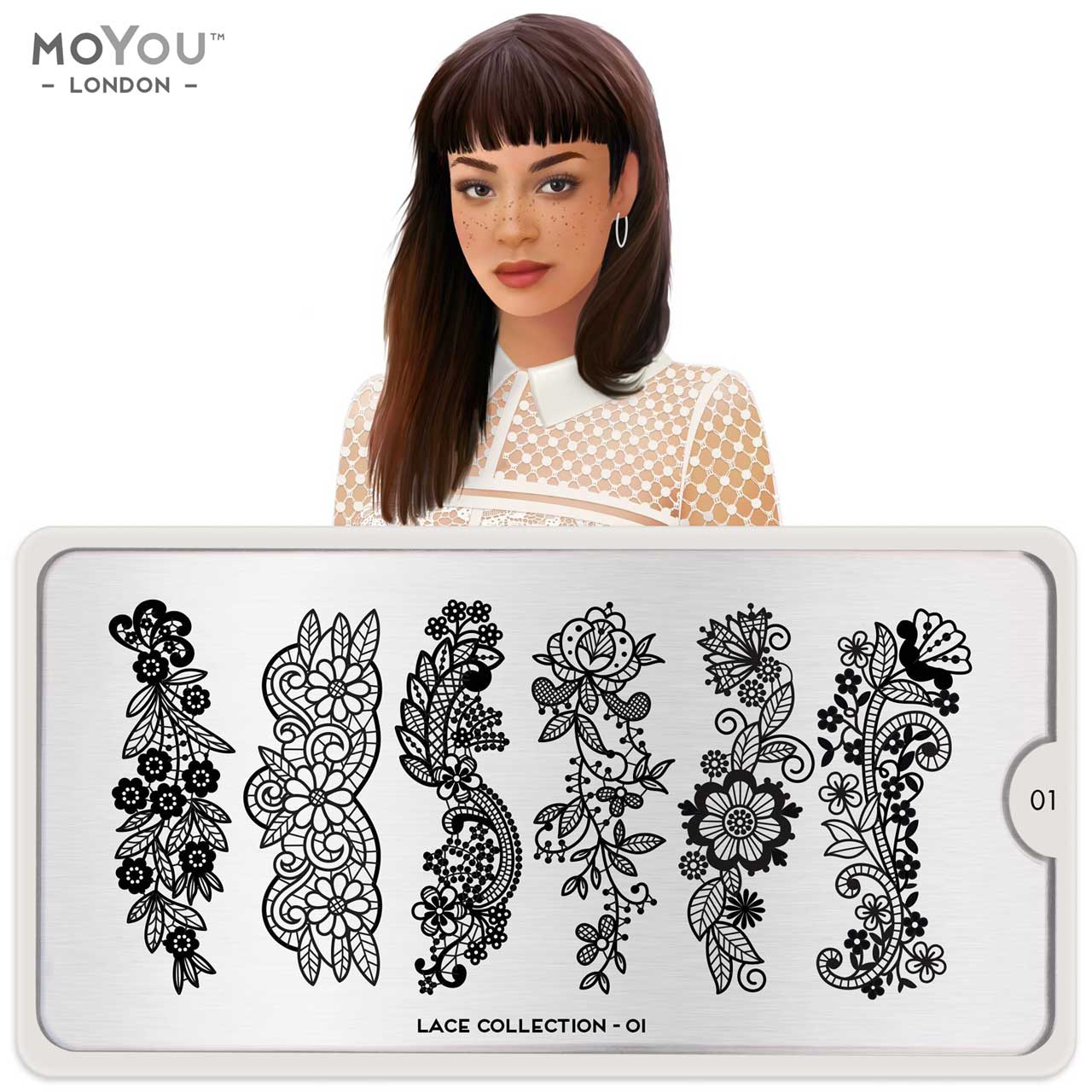 Plaque Stamping Lace 01 - MoYou London