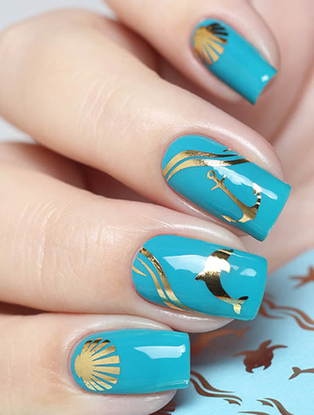 Water Decal F059 gold