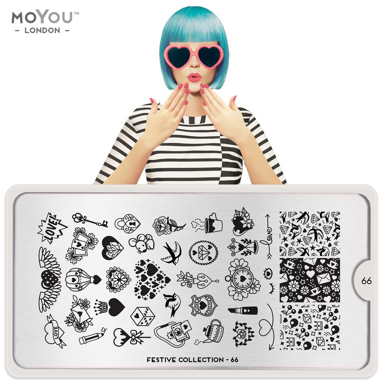 Plaque Stamping Festive 66 - MoYou London