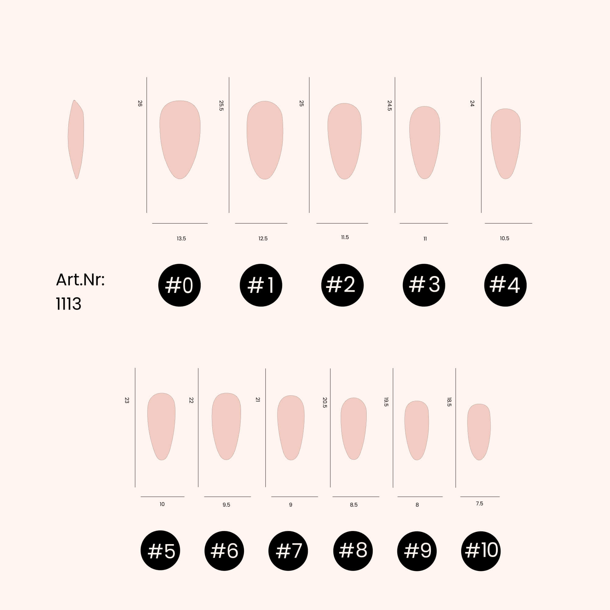 Soft Gel Nail Tips Long Almond Shape (pose américaine) 500 en coffret