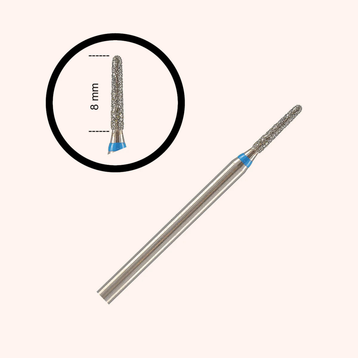 Embout Premium Diamant callositées et cuticules / medium 1,5 mm