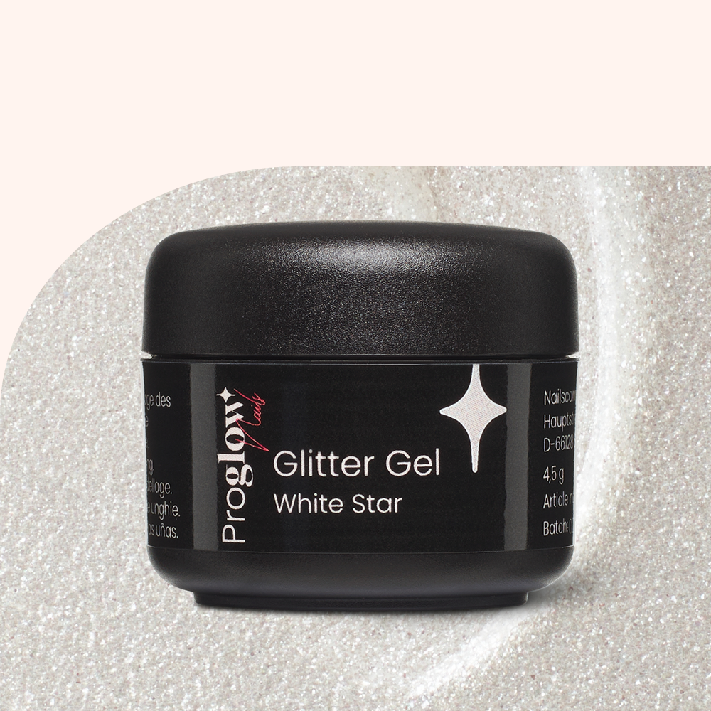 Glitter Gel White Star