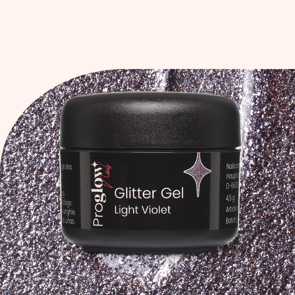 Bonetluxe Glam Glitter Gel Light-Violet