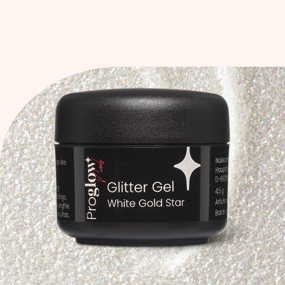 Bonetluxe Glittergel White-Gold Star