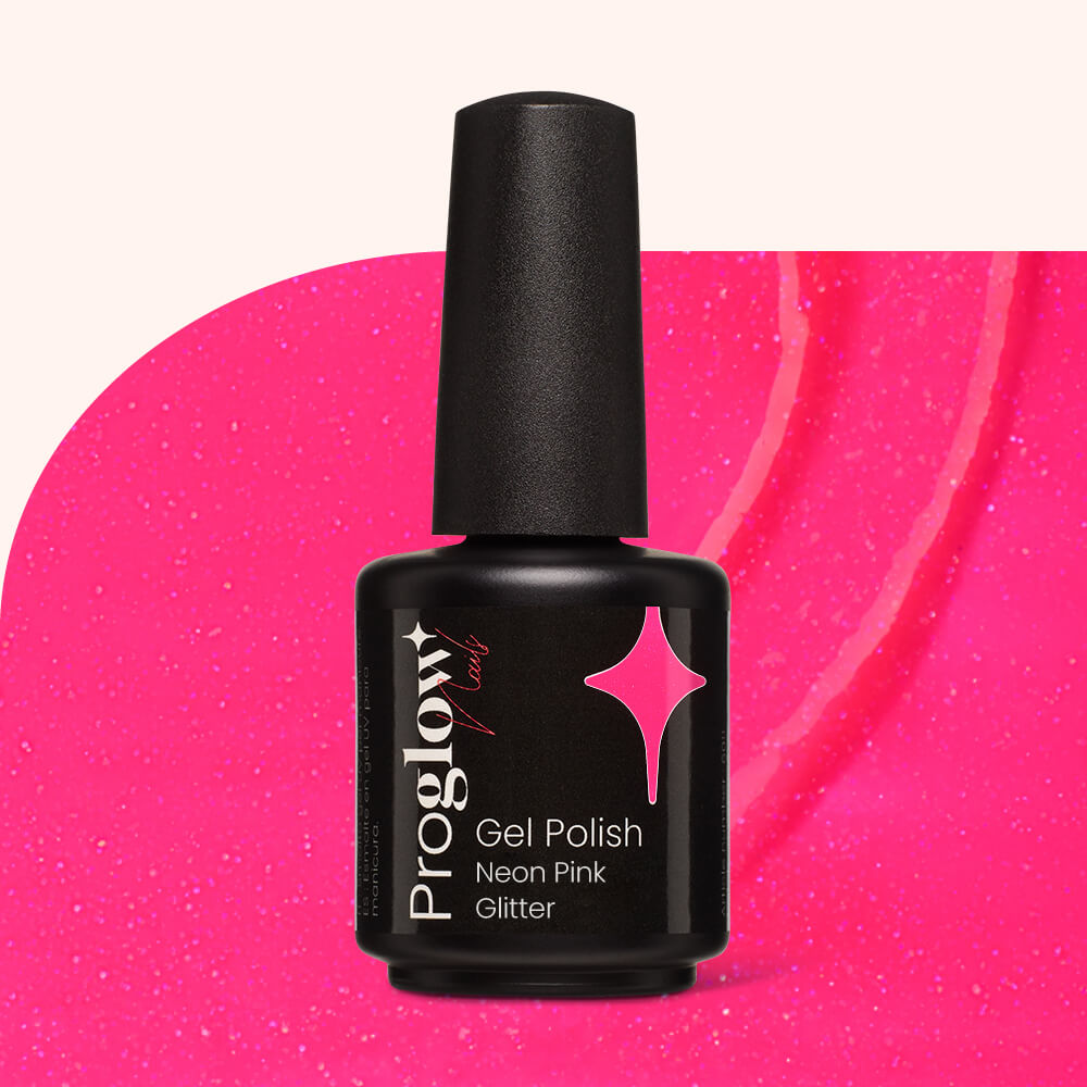 Gel Polish VSP Neon Pink Glitter