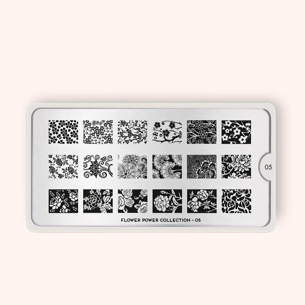 Plaque Stamping Flower Power 05 - MoYou London