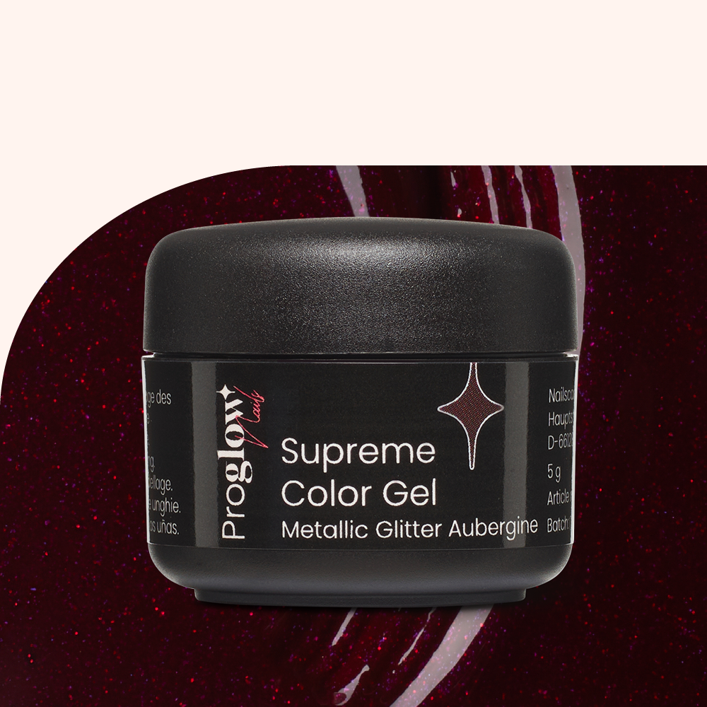 Supreme Color Gel Metallic Glitter Aubergine