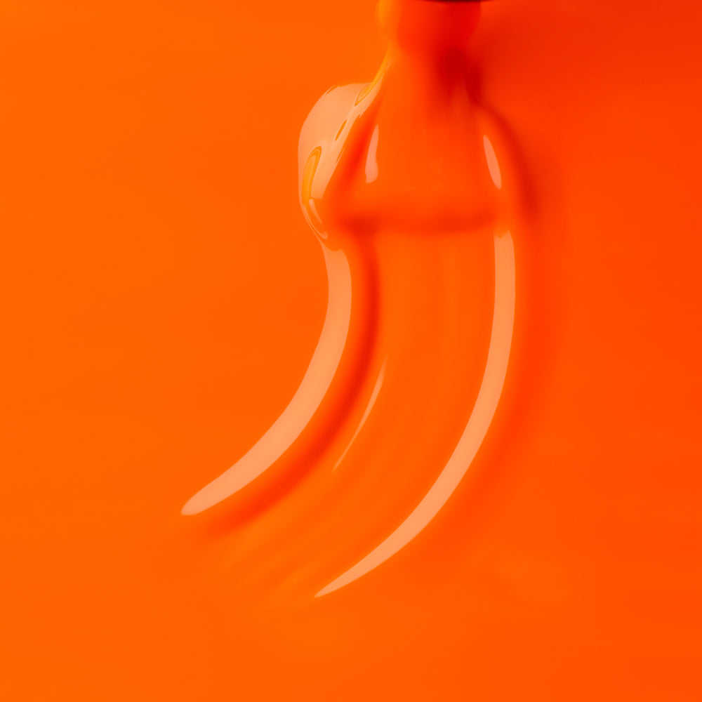 Vernis semi-permanent orange fluo