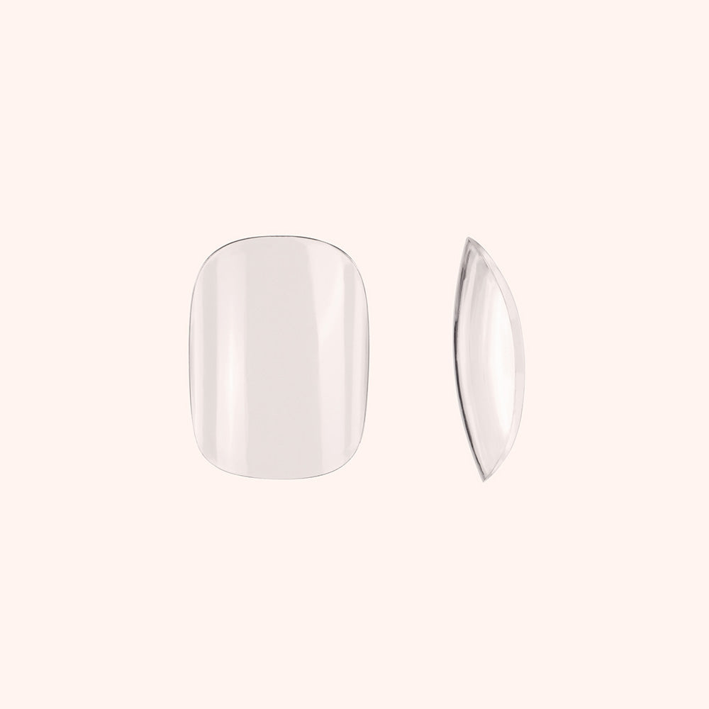 Soft Gel Nail Tips Short Rounded Square Shape 500 en coffret 2