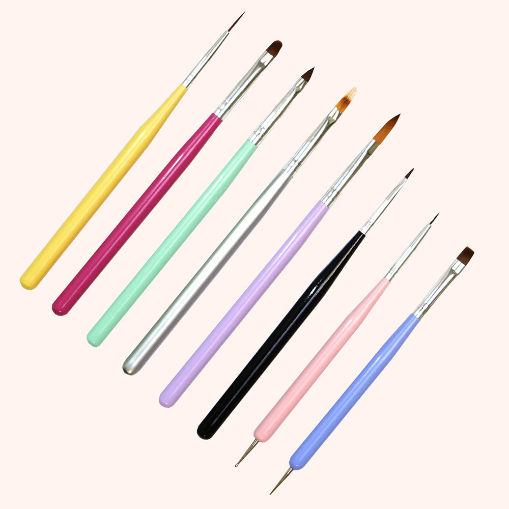 Nail Brush Set 8 pièces